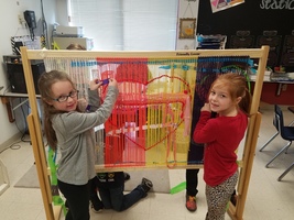 SECOND GRADE ART WEAVING LOOM