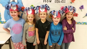 MS. HOOD'S CLASS "THING" HATS FOR DR. SEUSS WEEK