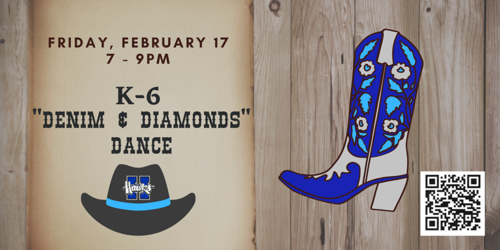 k6 "Denim & Diamonds" Dance Fri., 2/17 Hillsboro Primary