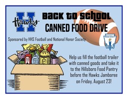 NHS Canned Food Drive