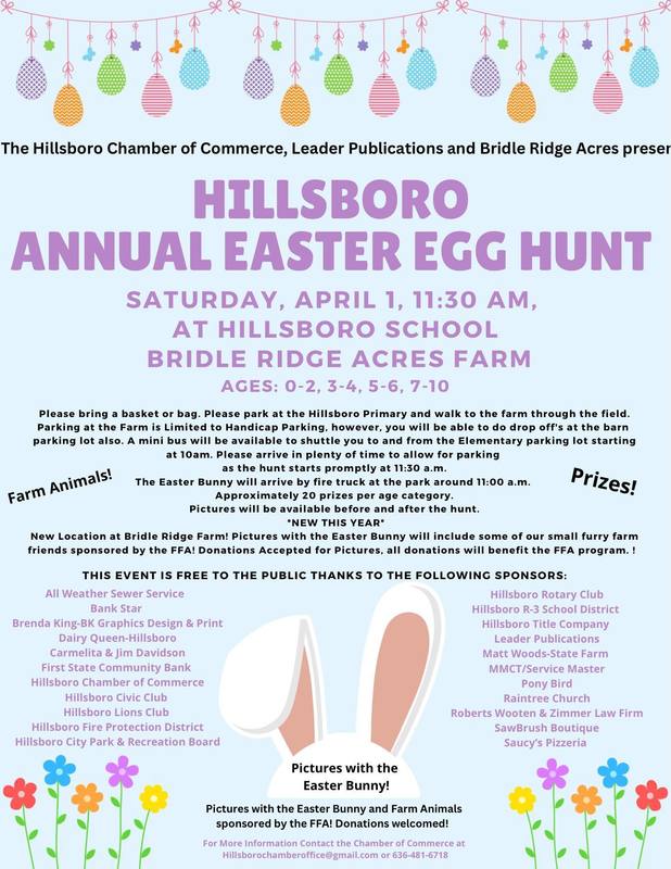 Hillsboro Annual Easter Egg Hunt at Bridle Ridge Acres Farm | Hillsboro ...
